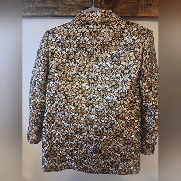 Sandro Ayan Metallic Jacquard Blazer - Picture 11 of 13